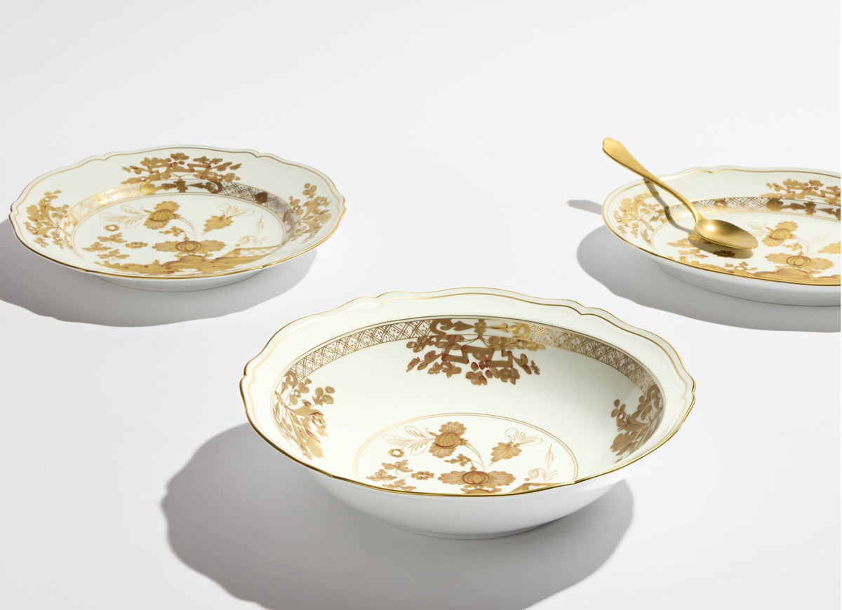 Ginori 1735 Oriente Italiano Serving Bowl, Aurum, view 6
