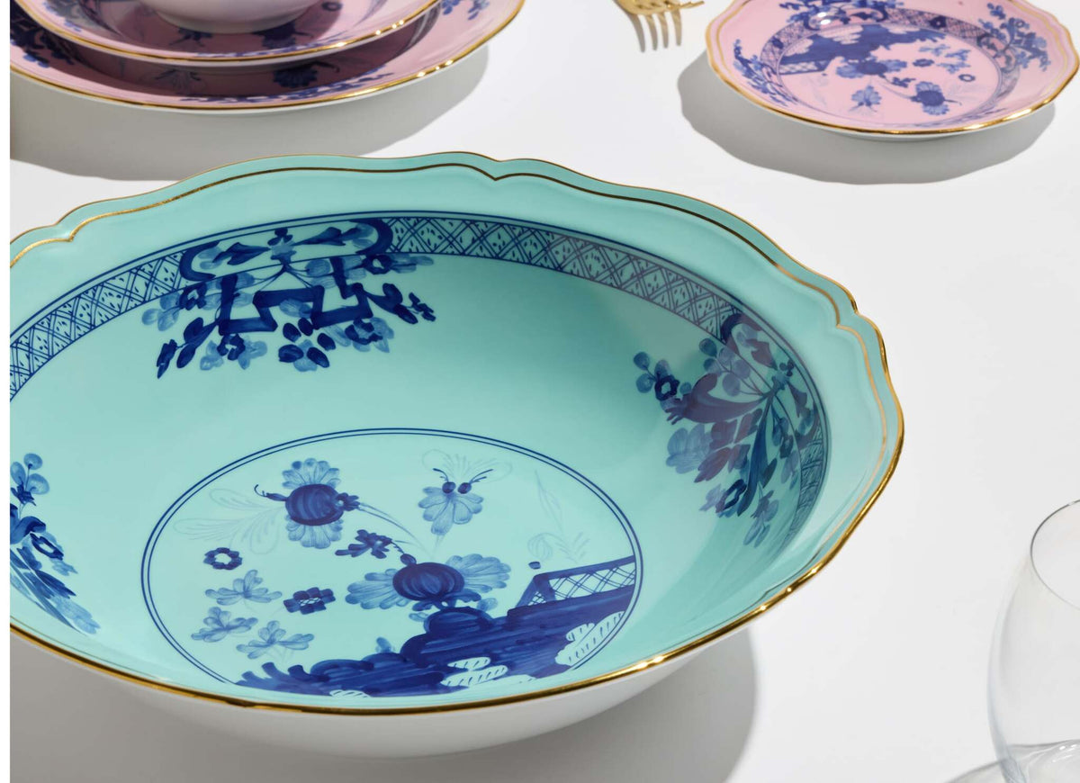 Ginori 1735 Oriente Italiano Serving Bowl, Iris, view 7