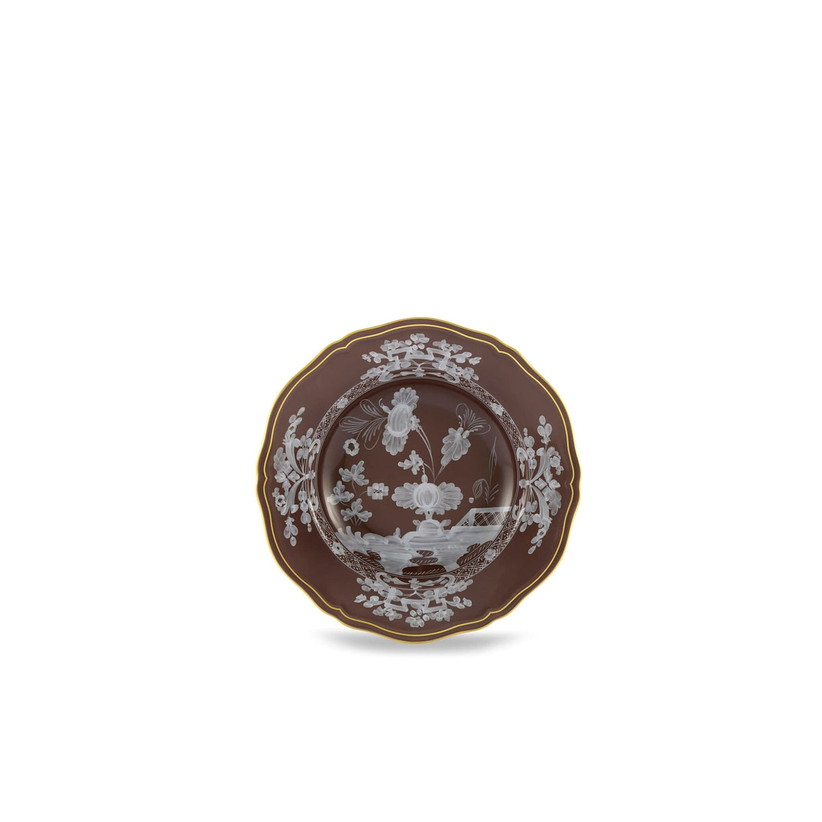 Ginori 1735 Oriente Italiano Soup Plate, Castagna