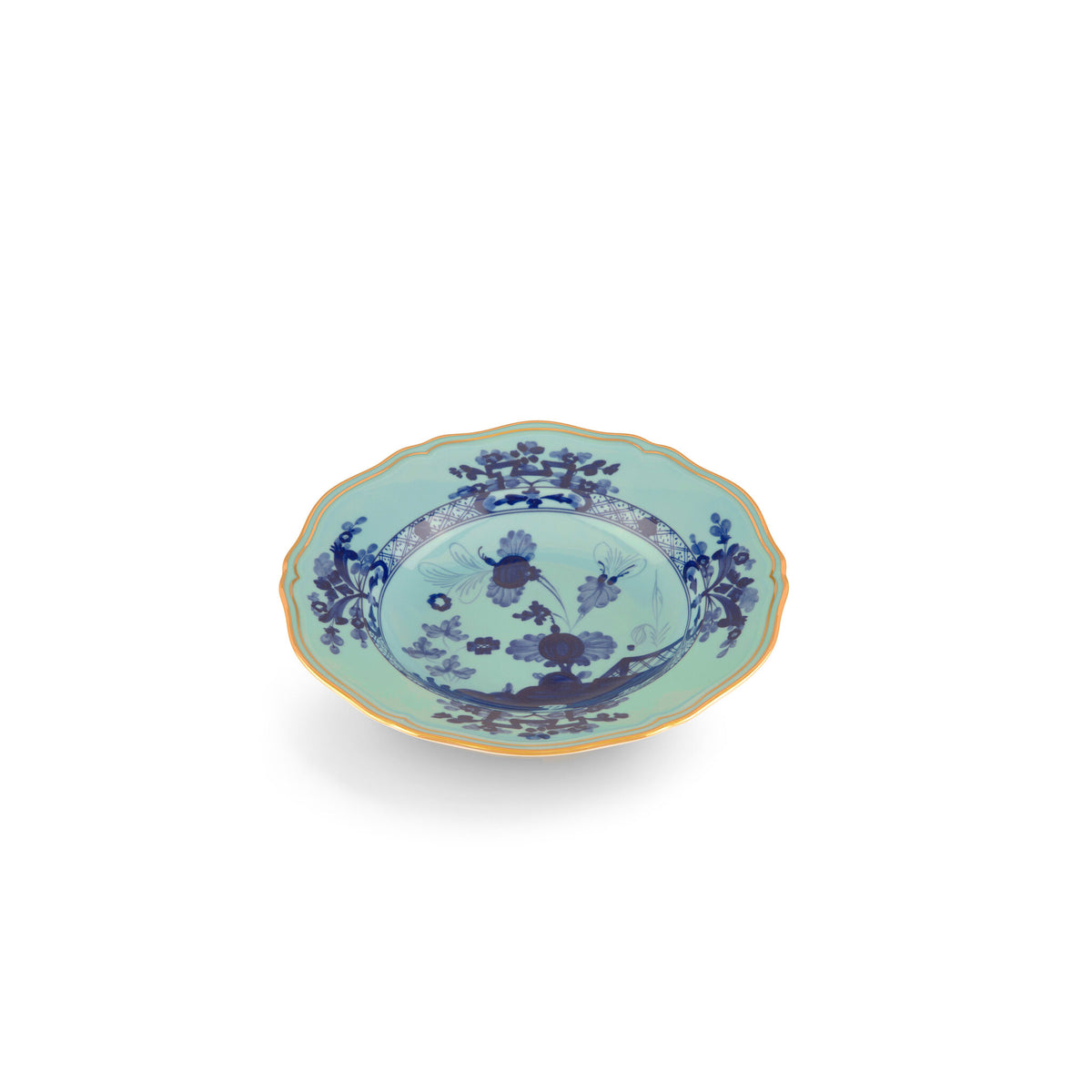 Ginori 1735 Oriente Italiano Soup Plate, Iris, view 2