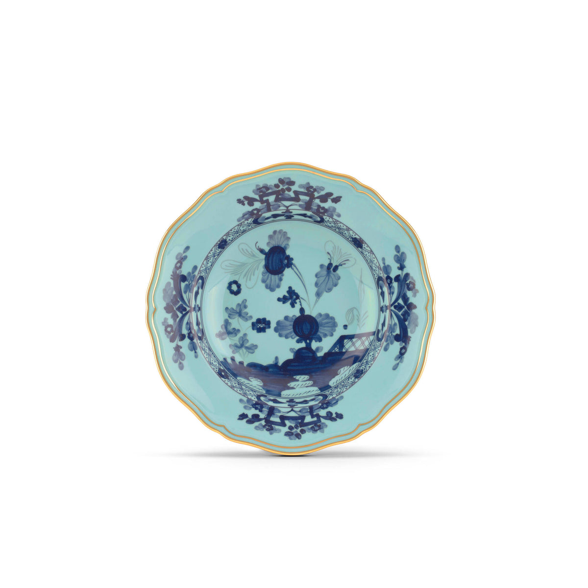 Ginori 1735 Oriente Italiano Soup Plate, Iris