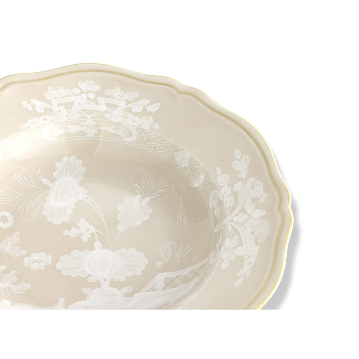 Ginori 1735 Oriente Italiano Soup Plate, Meringa, view 3