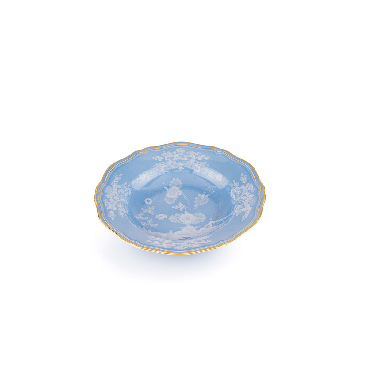 Ginori 1735 Oriente Italiano Soup Plate, Pervinca, view 2