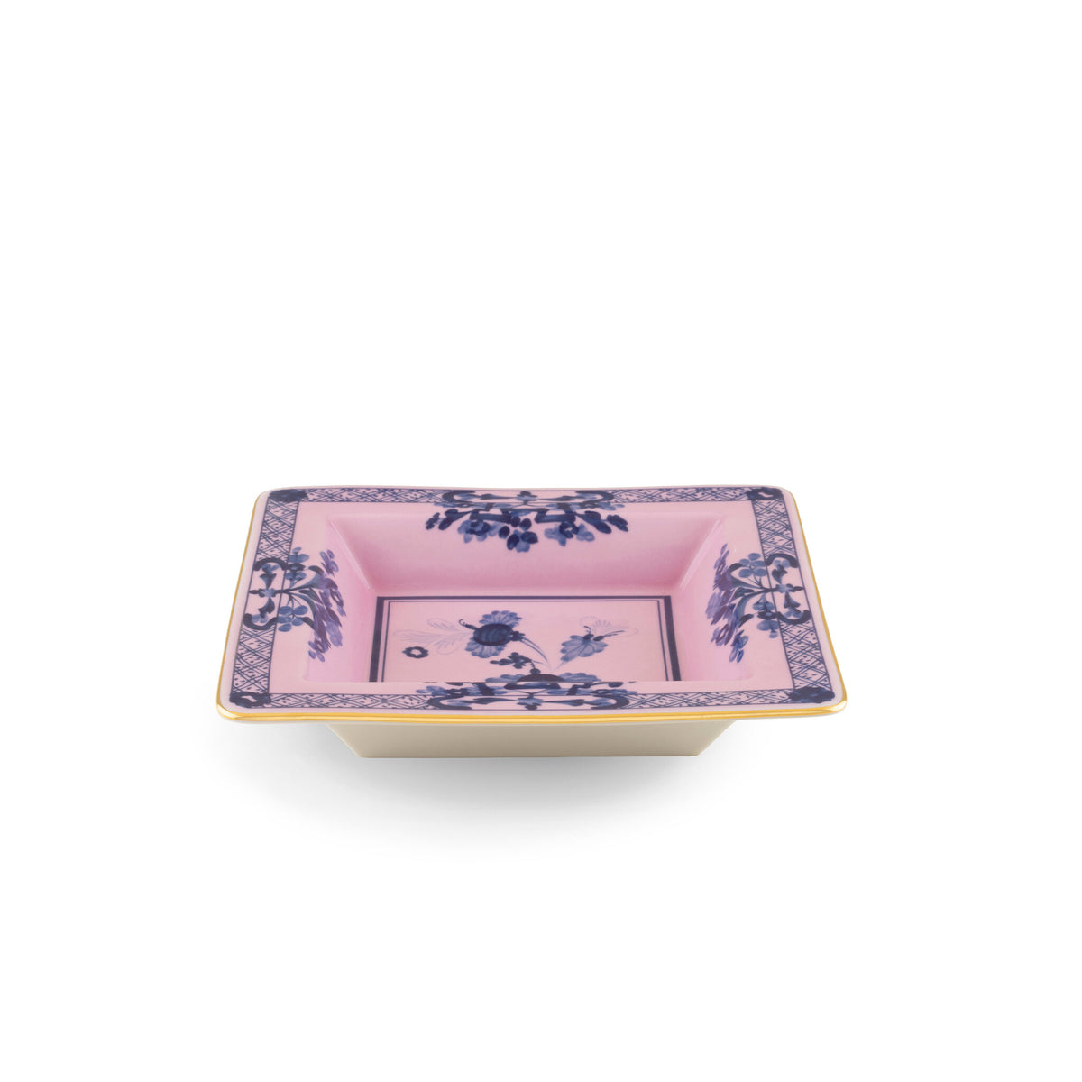 Ginori 1735 Oriente Italiano Square Change Tray, Azalea, view 2