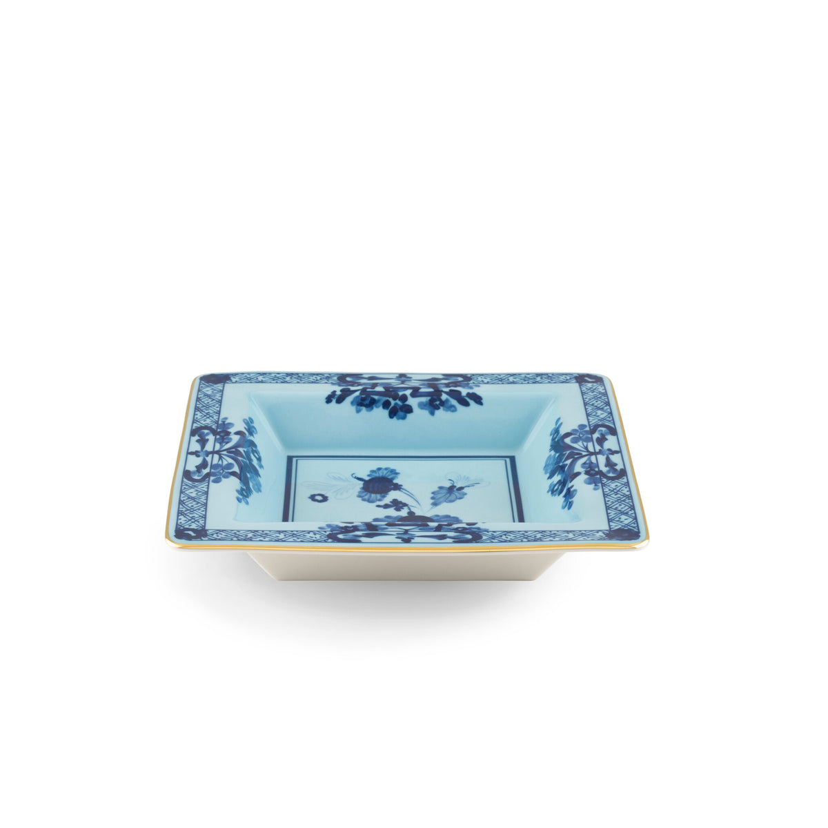 Ginori 1735 Oriente Italiano Square Change Tray, Iris, view 2
