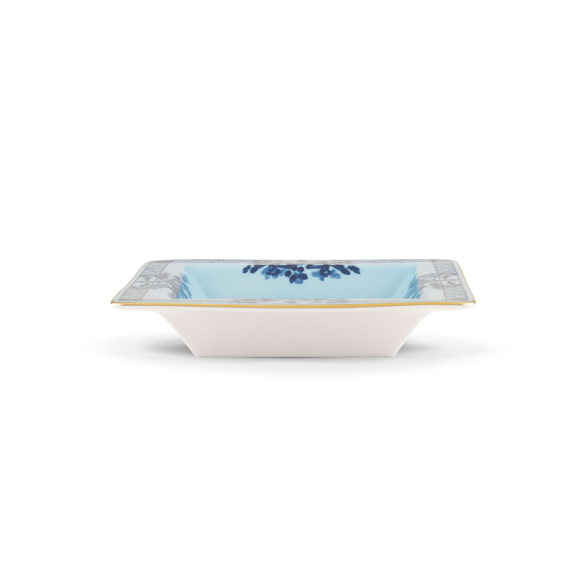 Ginori 1735 Oriente Italiano Square Change Tray, Iris, view 4