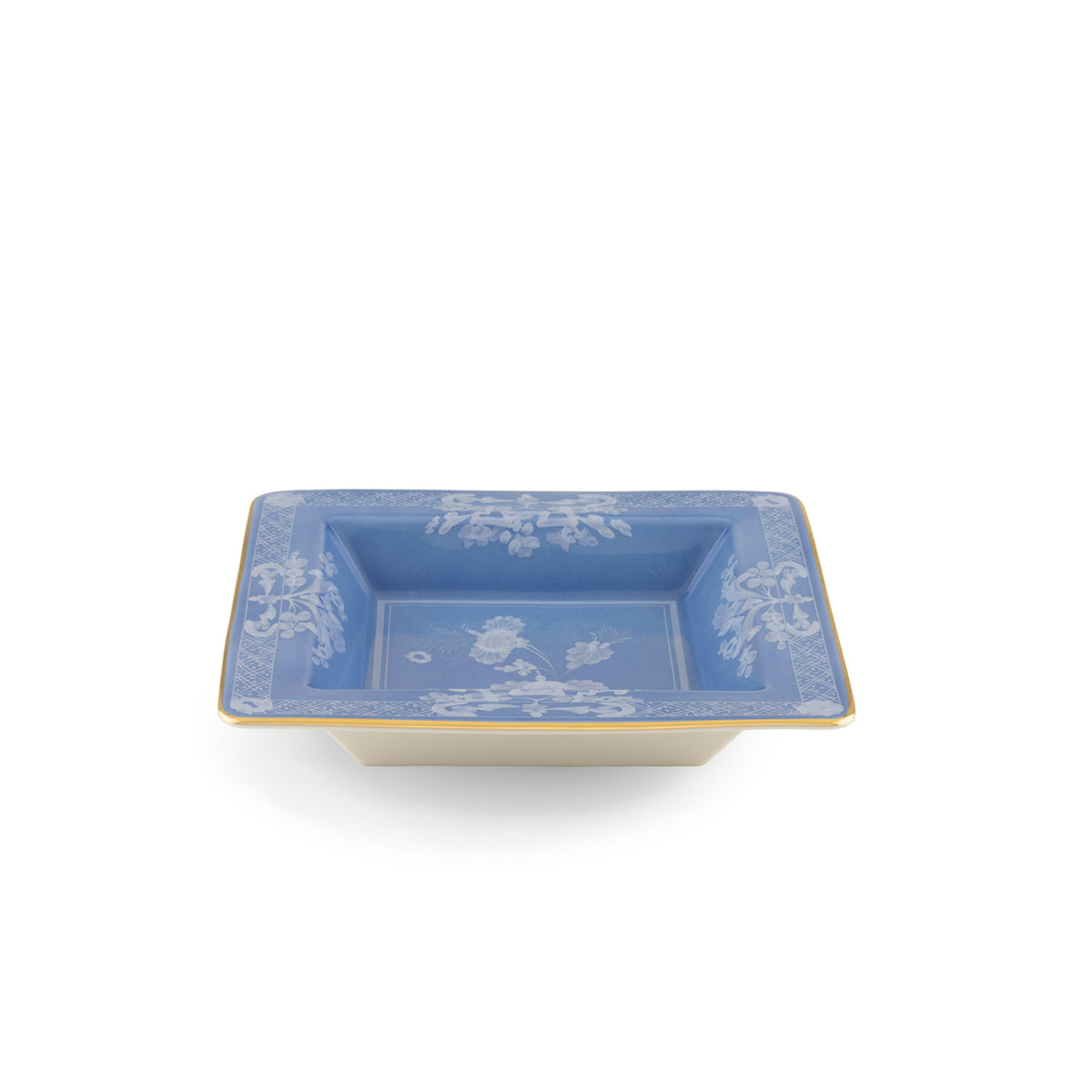 Ginori 1735 Oriente Italiano Square Change Tray, Pervinca, view 2