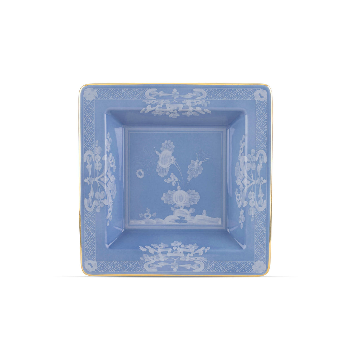 Ginori 1735 Oriente Italiano Square Change Tray, Pervinca