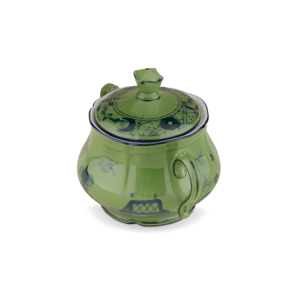 Ginori 1735 Oriente Italiano Sugar Bowl, Malachite, view 2