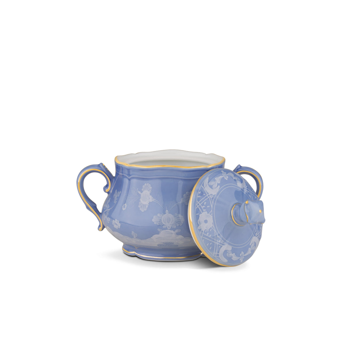 Ginori 1735 Oriente Italiano Sugar Bowl, Pervinca, view 3