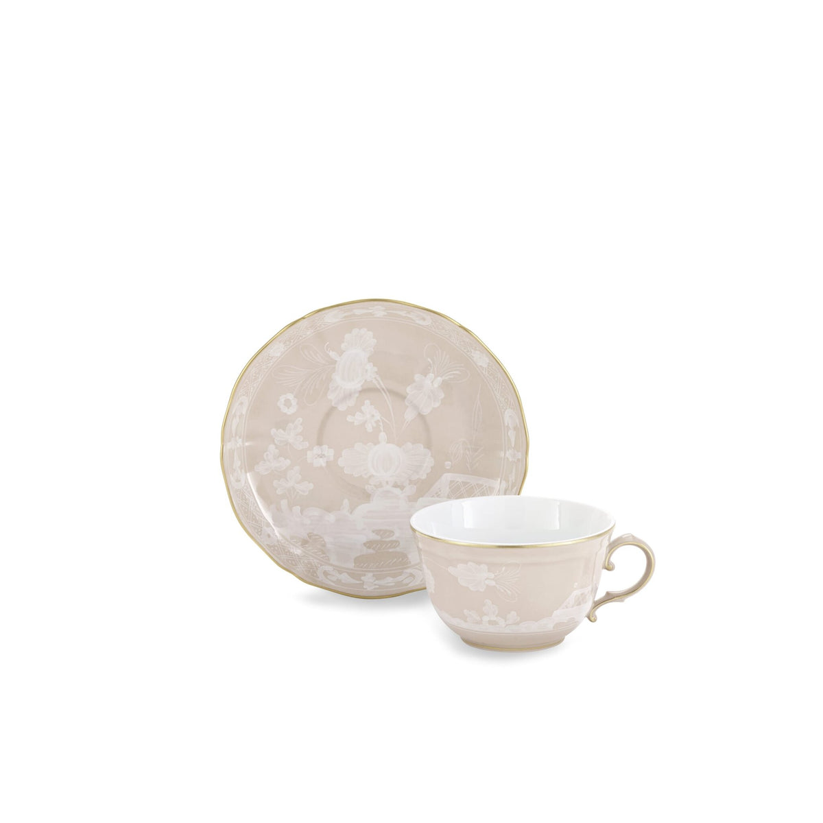 Ginori 1735 Oriente Italiano Tea Cup, Meringa, view 3
