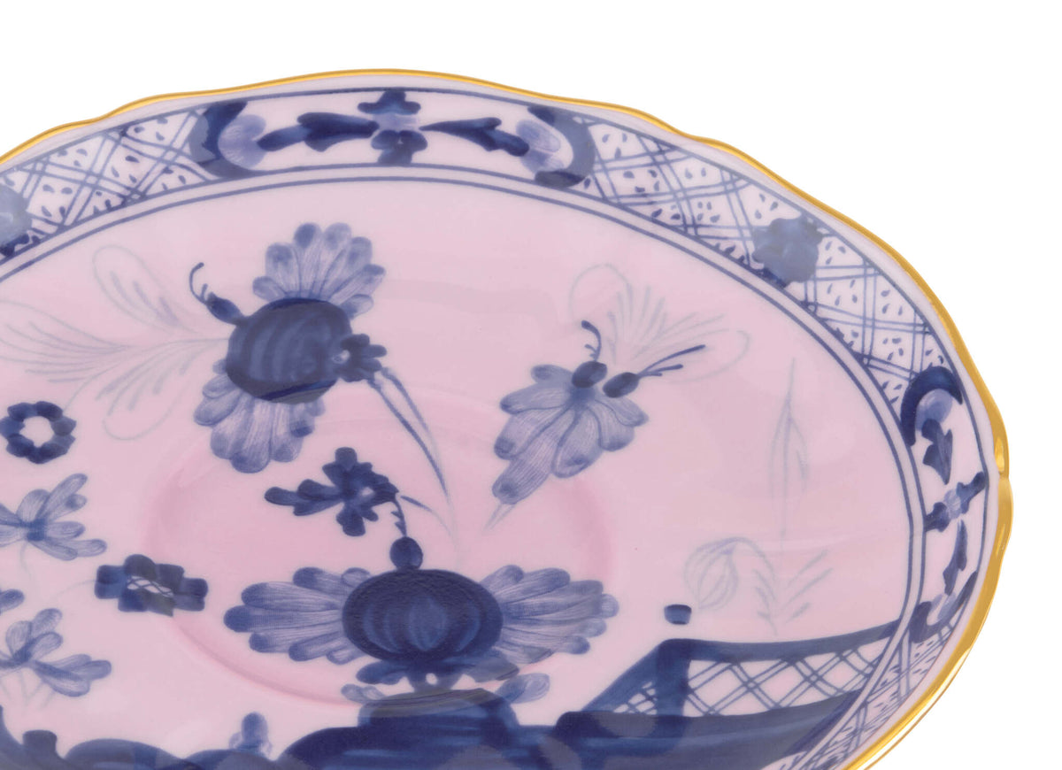 Ginori 1735 Oriente Italiano Tea Saucer, Azalea, view 3