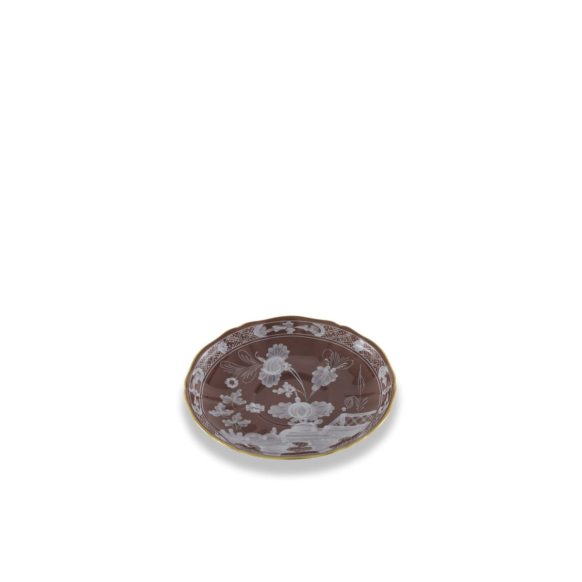 Ginori 1735 Oriente Italiano Tea Saucer, Castagna, view 2