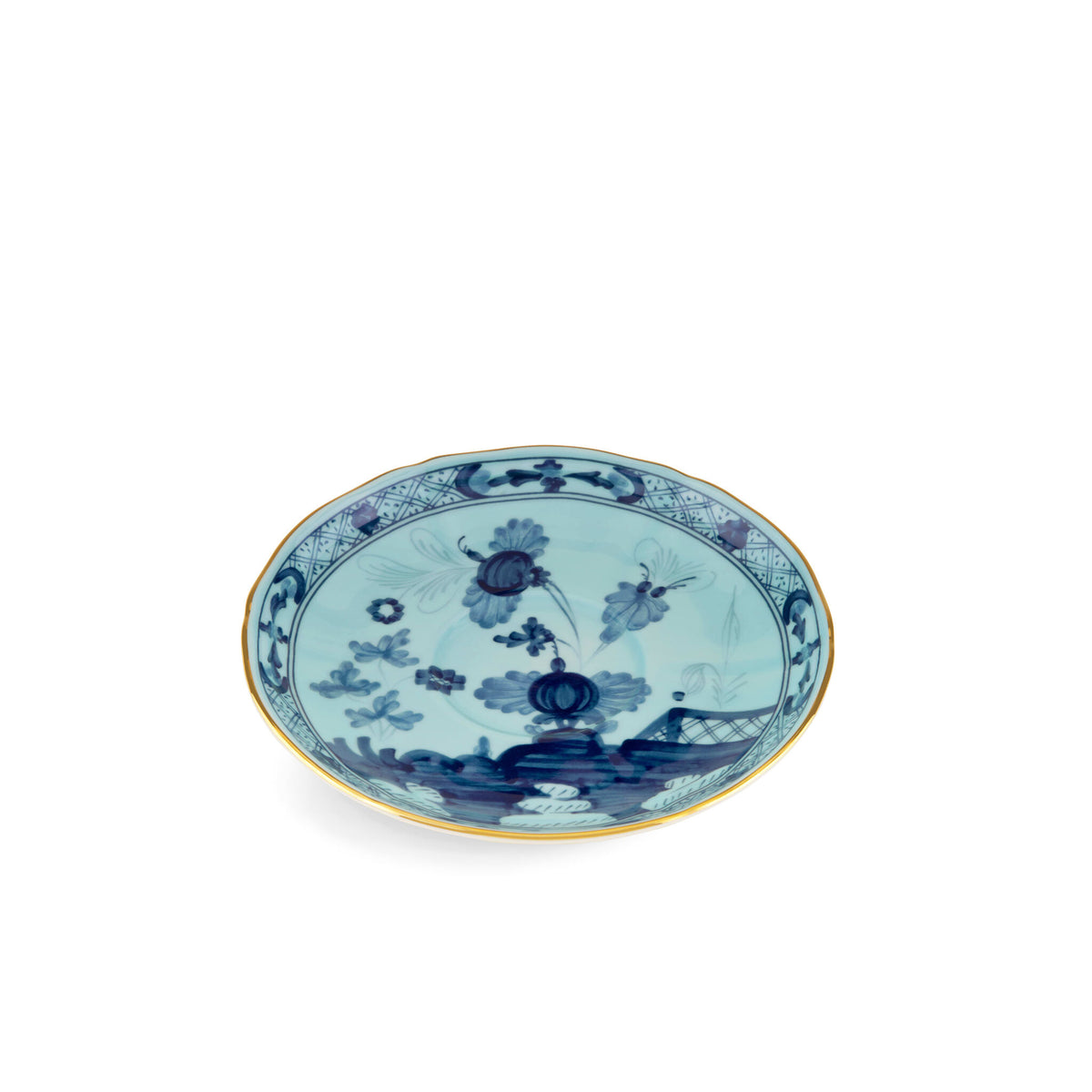 Ginori 1735 Oriente Italiano Tea Saucer, Iris, view 2