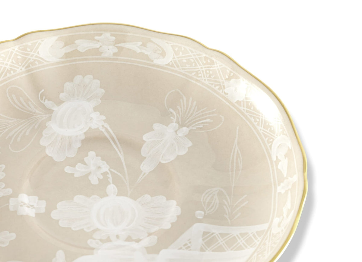 Ginori 1735 Oriente Italiano Tea Saucer, Meringa, view 3