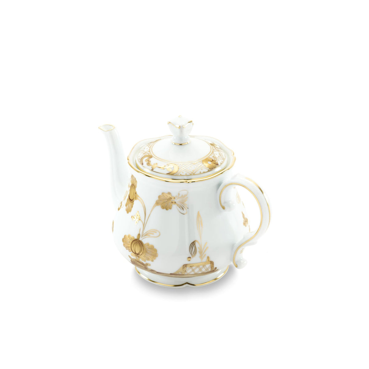 Ginori 1735 Oriente Italiano Teapot, Aurum, view 2