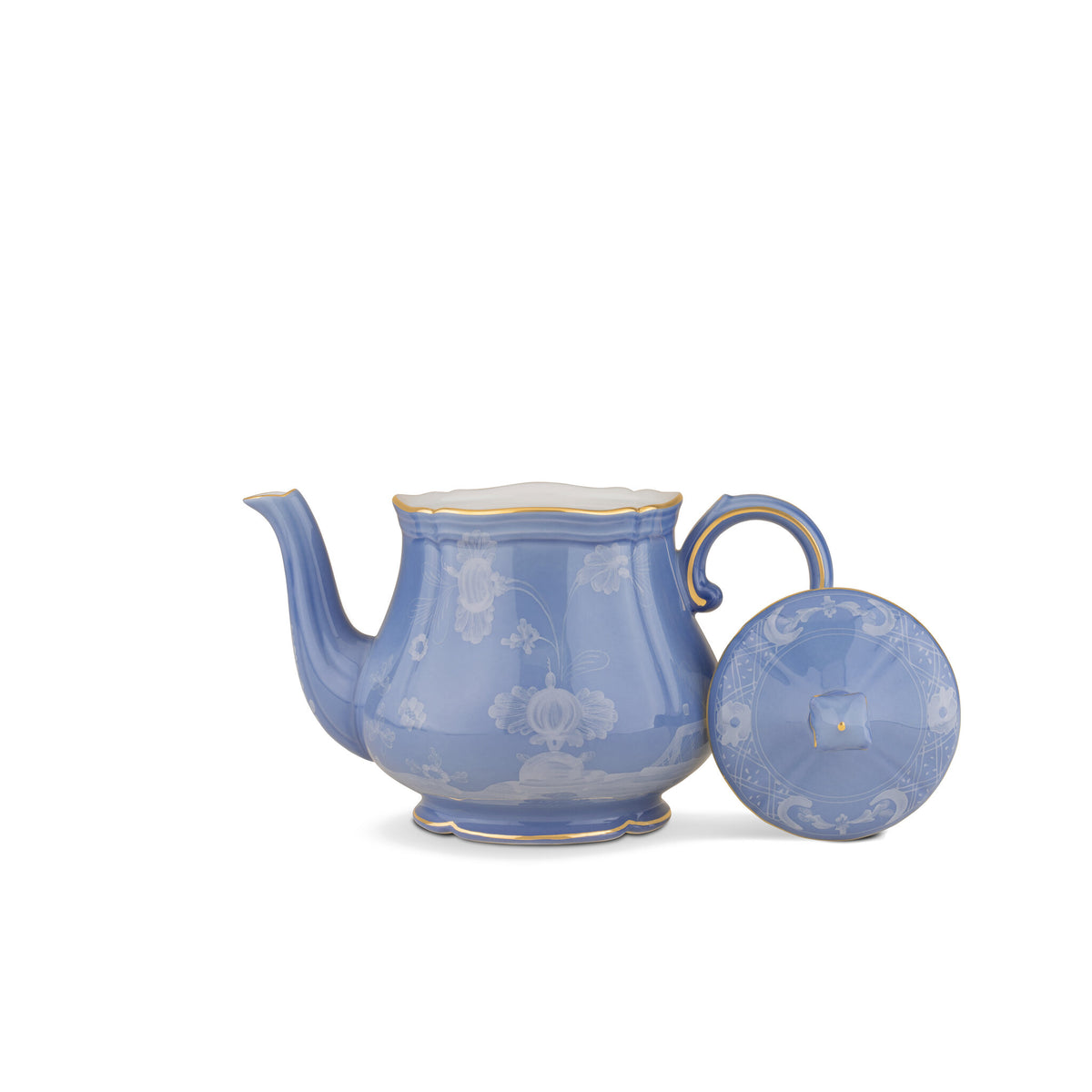 Ginori 1735 Oriente Italiano Teapot, Pervinca, view 3