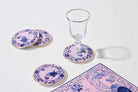 Ginori 1735 Oriente Italiano Tesori Coasters, Azalea, Set of 4, view 5