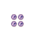 Ginori 1735 Oriente Italiano Tesori Coasters, Azalea, Set of 4