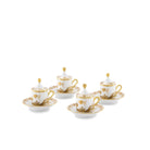 Ginori 1735 Oriente Italiano Tesori Espresso Set for Four, Aurum