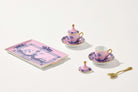 Ginori 1735 Oriente Italiano Tesori Espresso Set for Two with Tray, Azalea, view 4