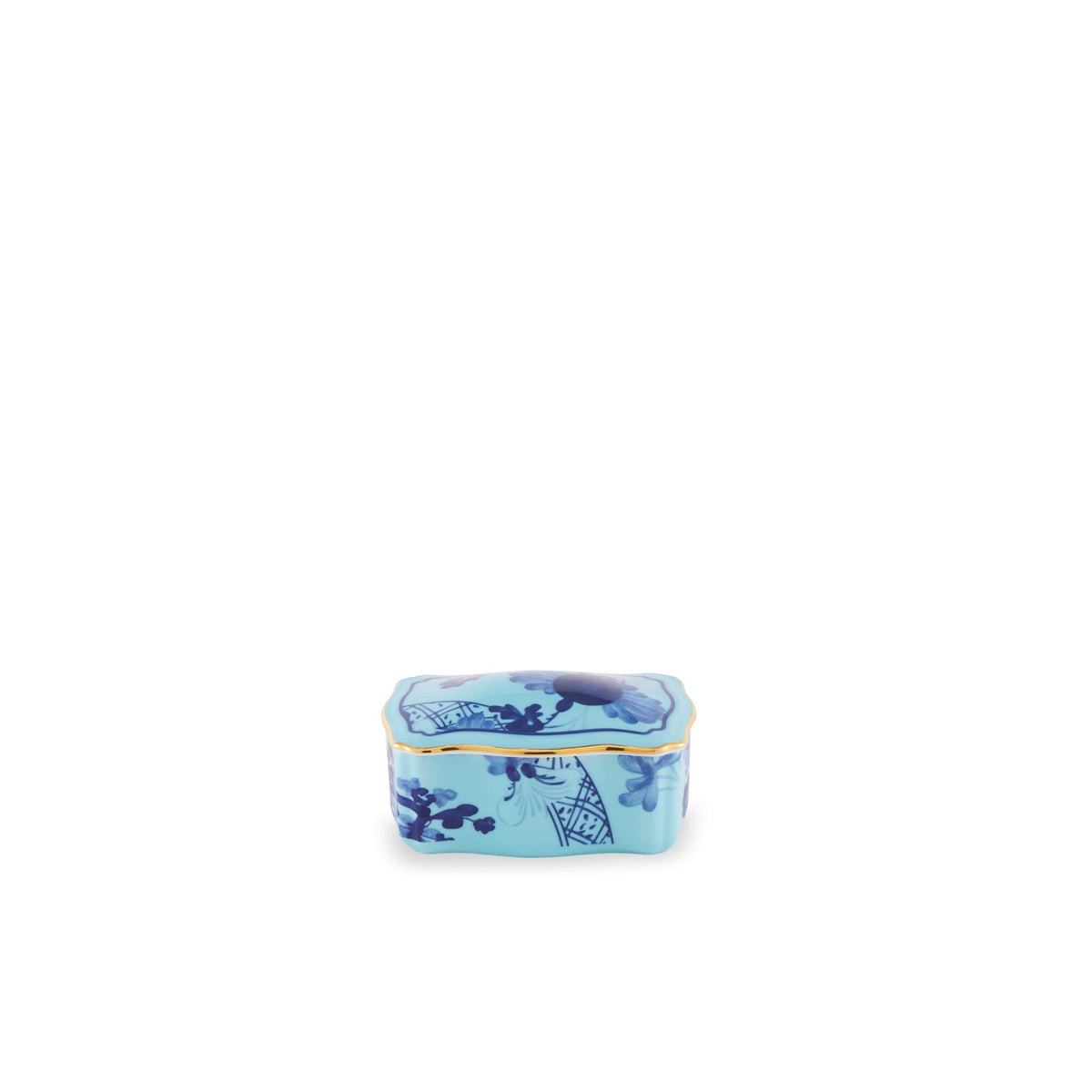Ginori 1735 Oriente Italiano Tesori Jewelry Box, Iris, 2.64 in