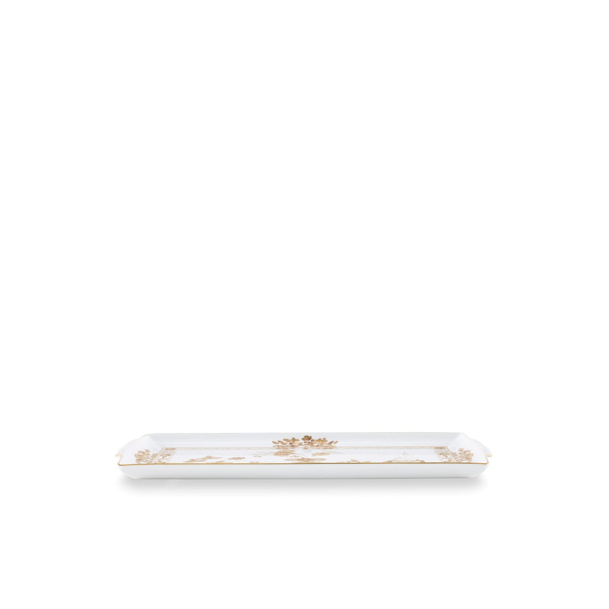 Ginori 1735 Oriente Italiano Tesori Large Rectangular Tray, Aurum, view 2