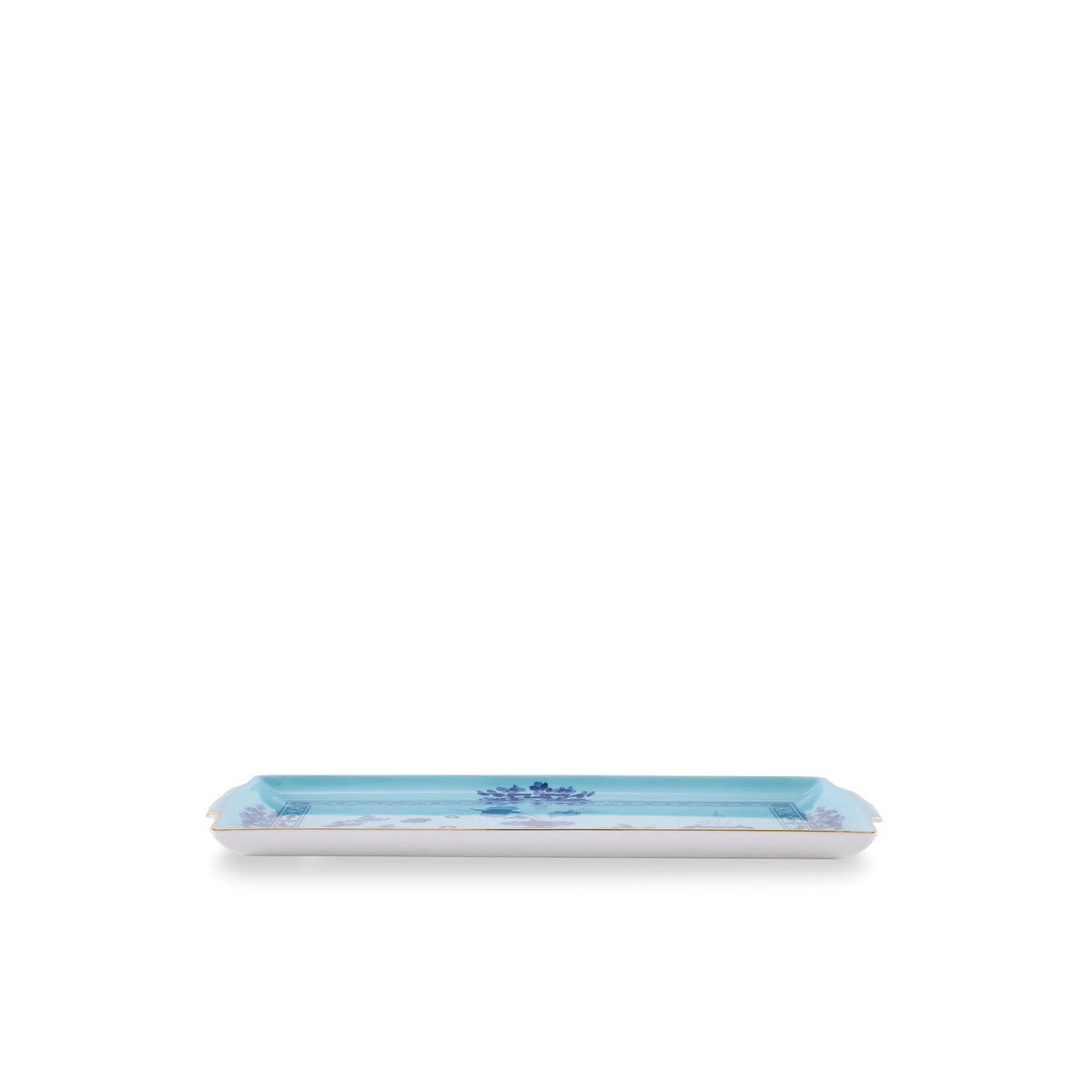 Ginori 1735 Oriente Italiano Tesori Large Rectangular Tray, Iris, view 2