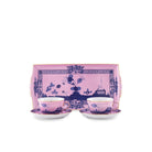 Ginori 1735 Oriente Italiano Tesori Tea Set for Two with Tray, Azalea