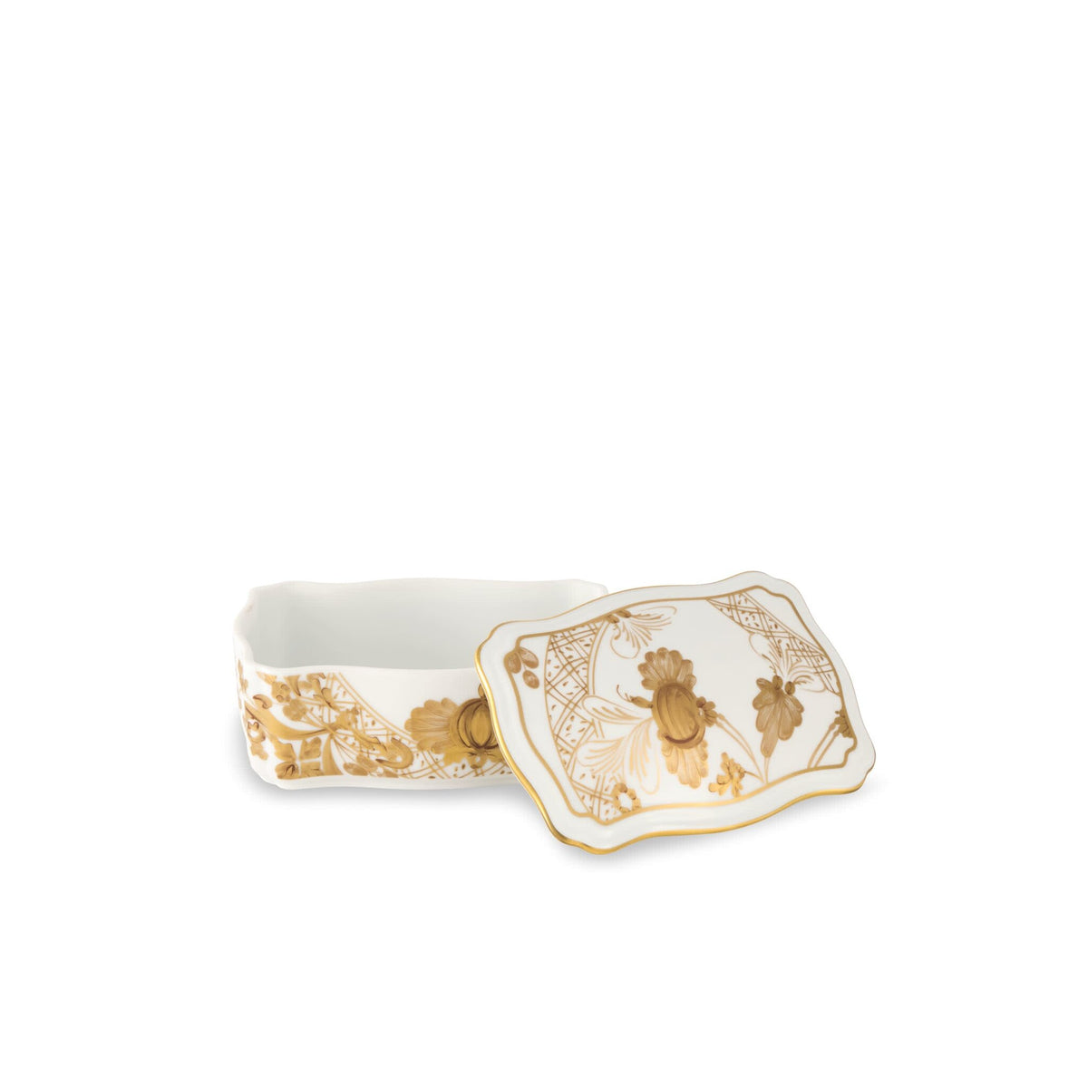 Ginori 1735 Oriente Italiano Tesori Trinket Box, Aurum, view 2