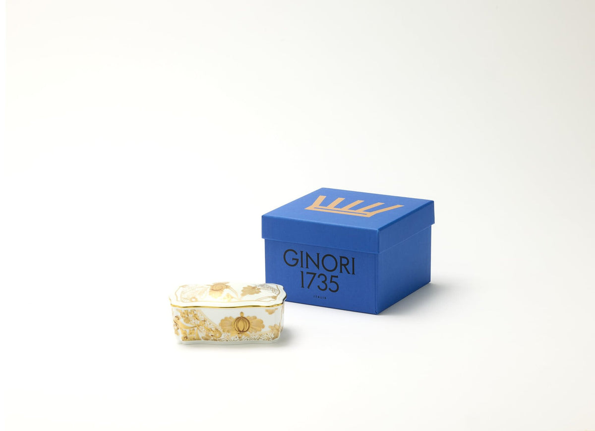 Ginori 1735 Oriente Italiano Tesori Trinket Box, Aurum, view 5