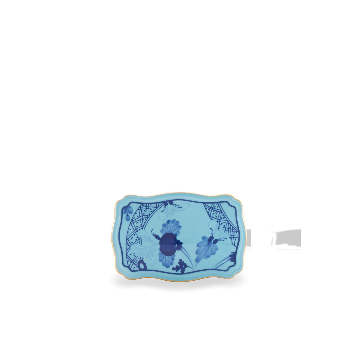 Ginori 1735 Oriente Italiano Tesori Trinket Box, Iris, view 3