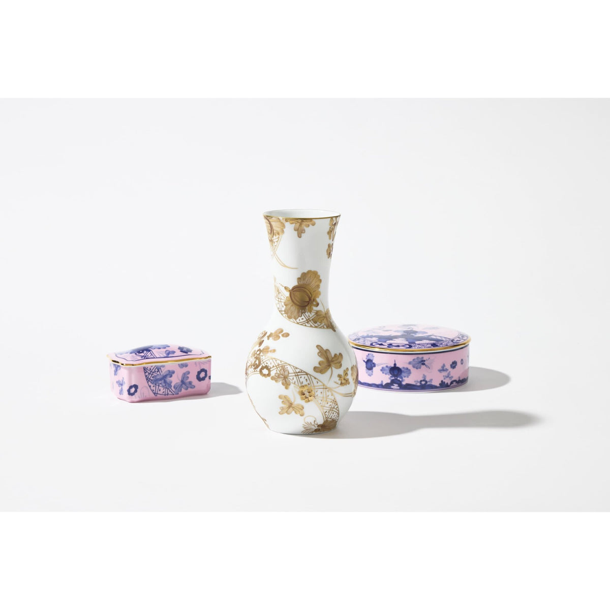 Ginori 1735 Oriente Italiano Trinket Box, Azalea, view 5