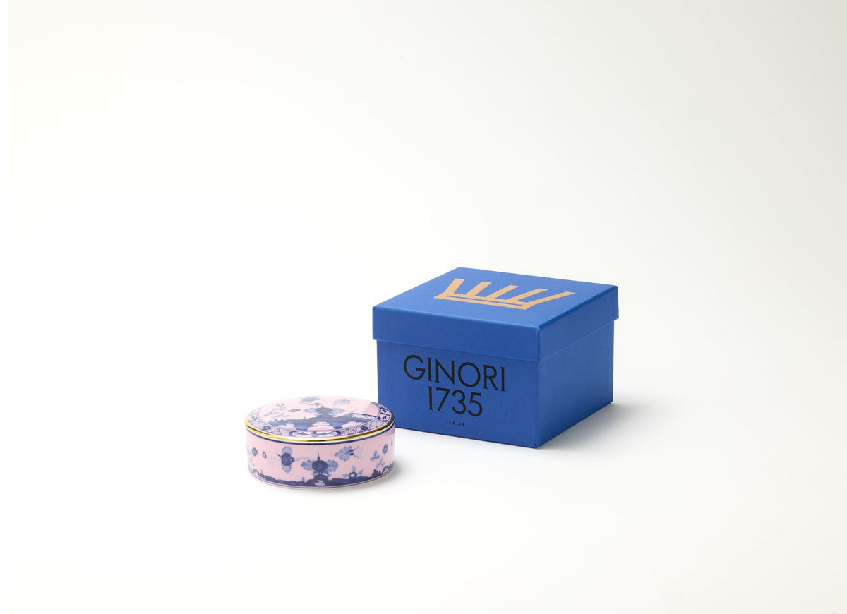 Ginori 1735 Oriente Italiano Trinket Box, Azalea, view 6