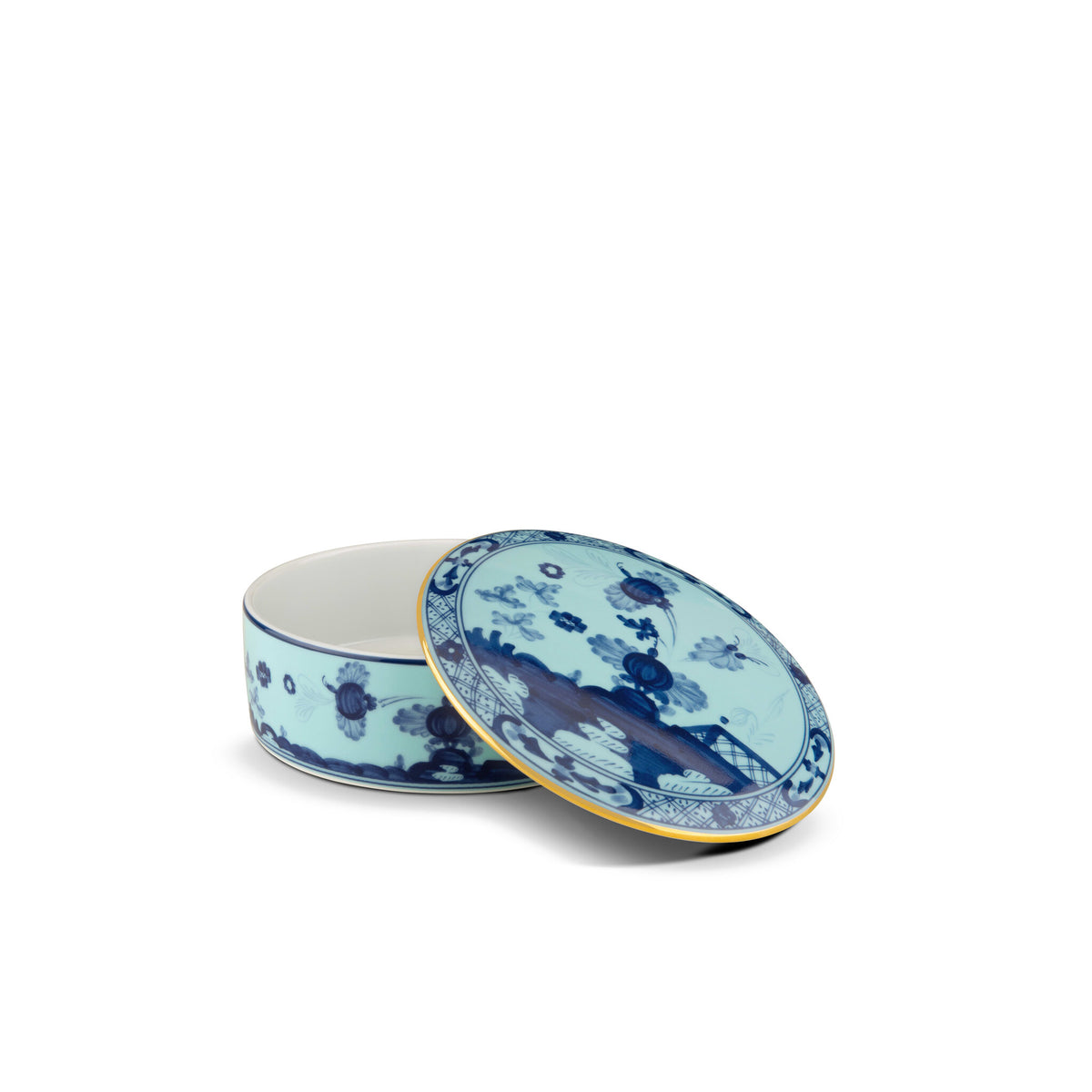 Ginori 1735 Oriente Italiano Trinket Box, Iris, view 2