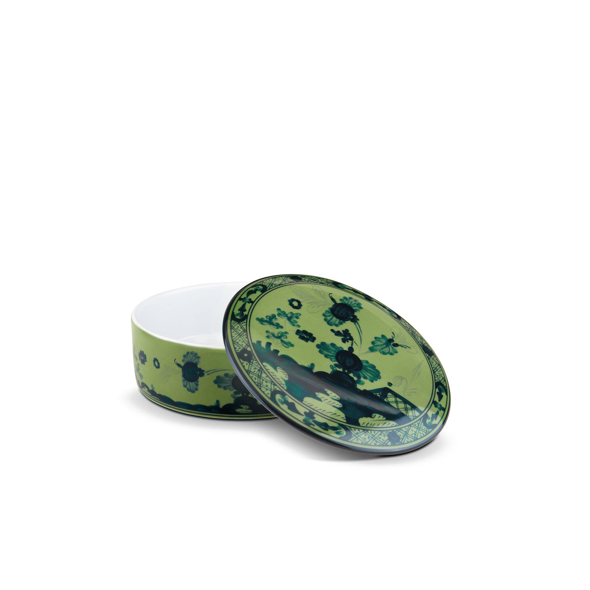 Ginori 1735 Oriente Italiano Trinket Box, Malachite, view 2