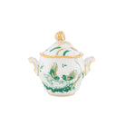Ginori 1735 Oro di Doccia Coffee Set Sugar Bowl, Giada