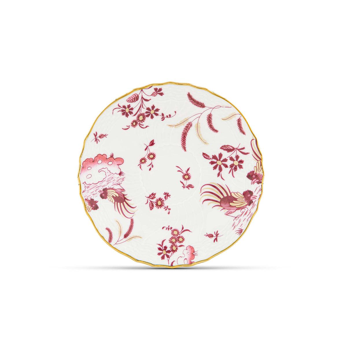 Ginori 1735 Oro di Doccia Espresso Saucer, Magenta