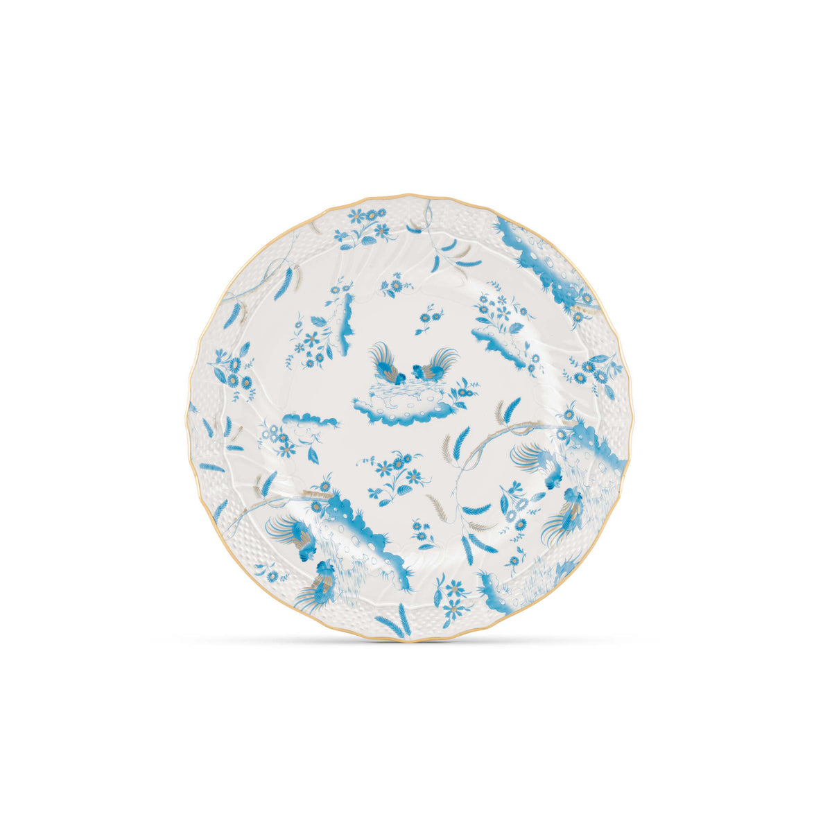 Ginori 1735 Oro di Doccia Flat Plate, Turchese