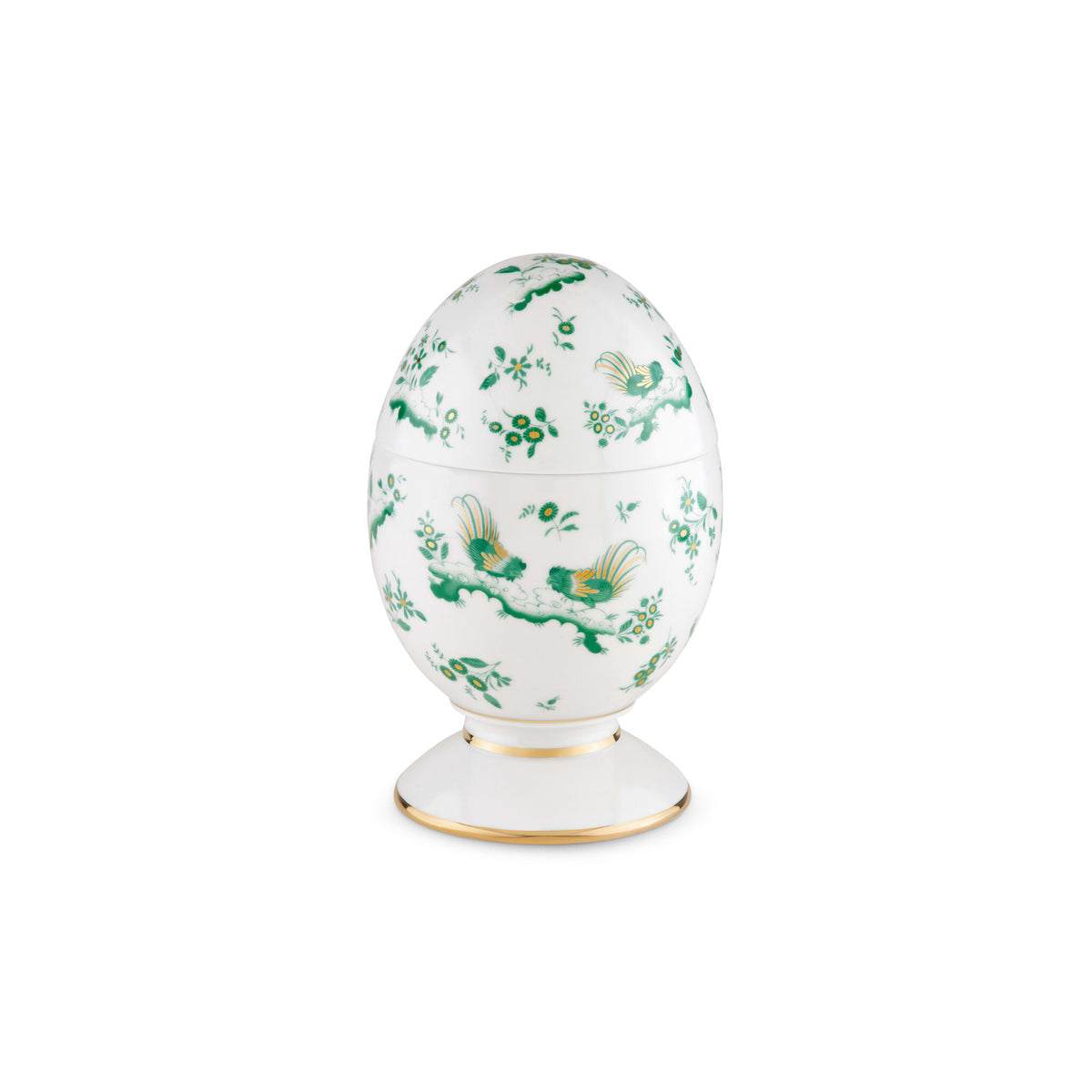 Ginori 1735 Oro di Doccia Large Egg, Giada, view 2