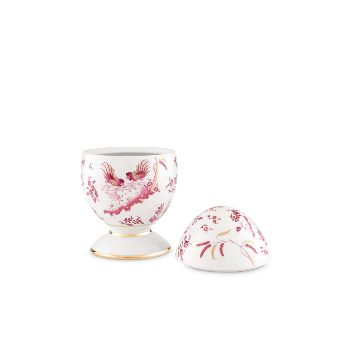 Ginori 1735 Oro di Doccia Large Egg, Magenta, view 3