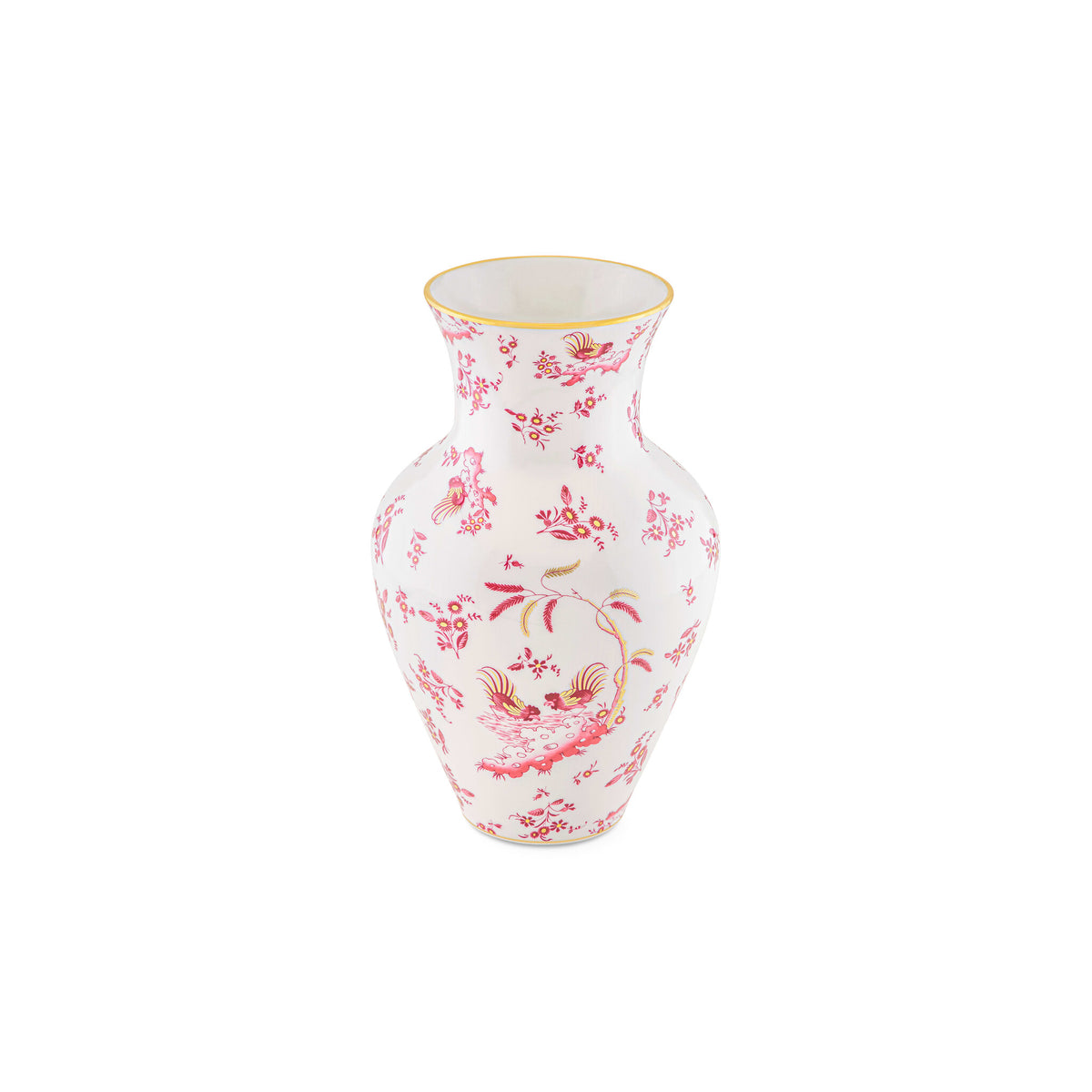 Ginori 1735 Oro di Doccia Large Ming Vase, Magenta, view 3
