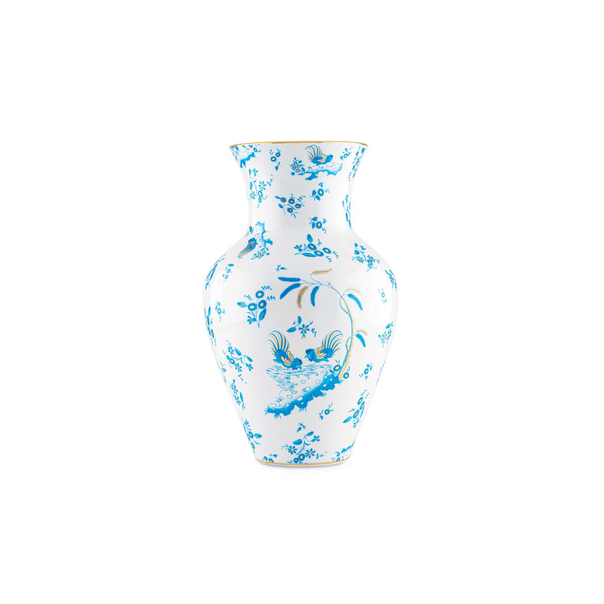 Ginori 1735 Oro di Doccia Large Ming Vase, Turchese