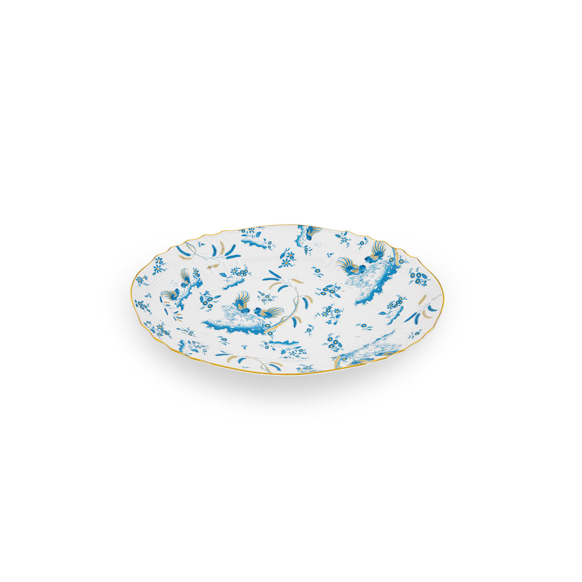 Ginori 1735 Oro di Doccia Large Oval Platter, Turchese, view 2