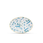 Ginori 1735 Oro di Doccia Large Oval Platter, Turchese