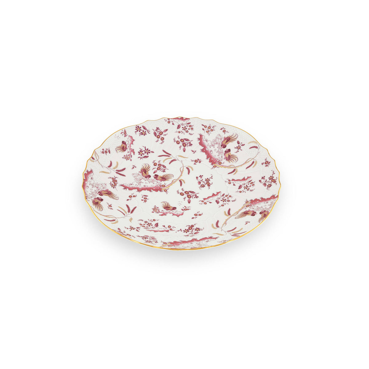 Ginori 1735 Oro di Doccia Large Round Platter, Magenta, view 2