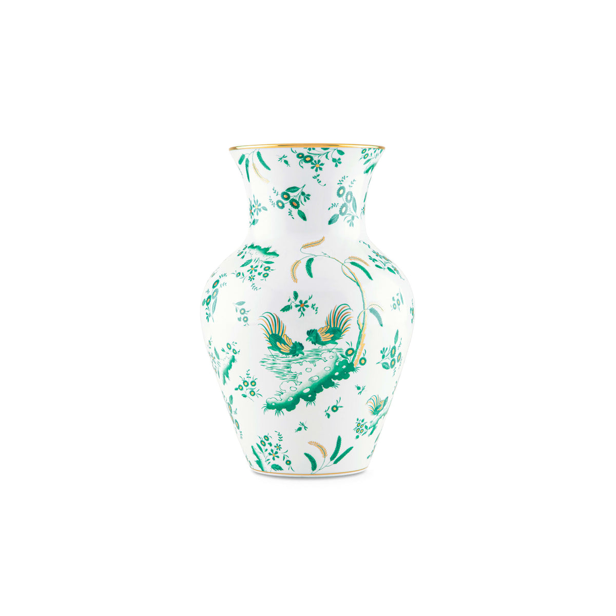 Ginori 1735 Oro di Doccia Ming Vase, Giada