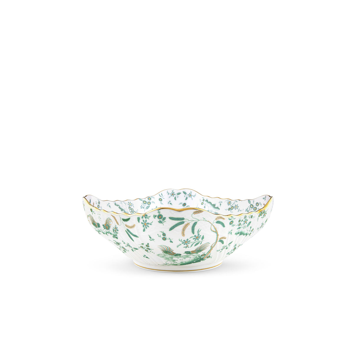 Ginori 1735 Oro di Doccia Salad Bowl, Giada, view 2