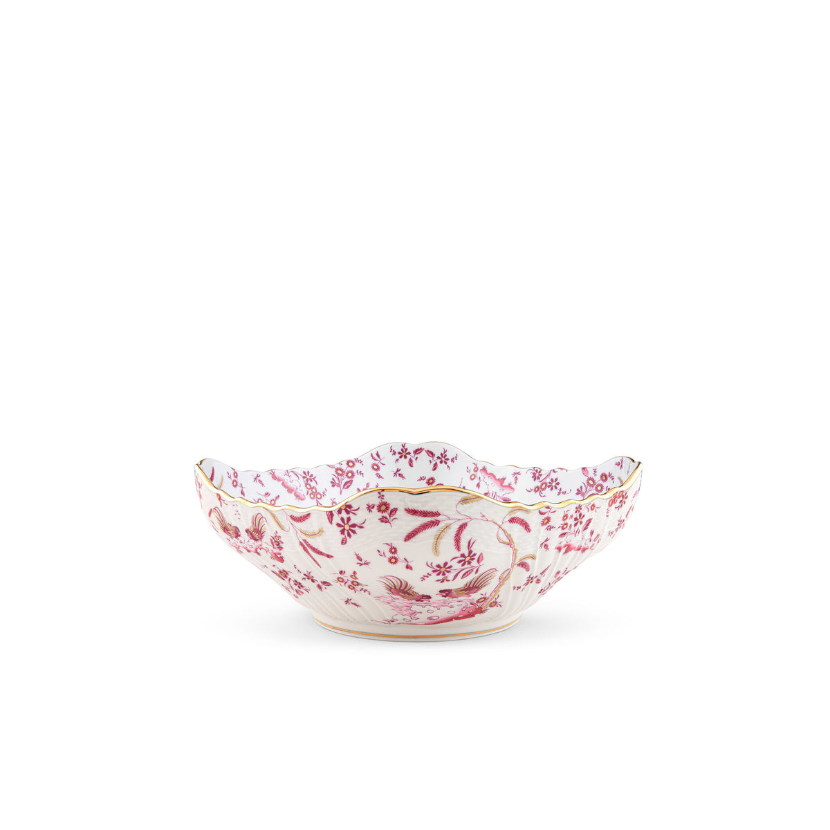 Ginori 1735 Oro di Doccia Salad Bowl, Magenta, view 2