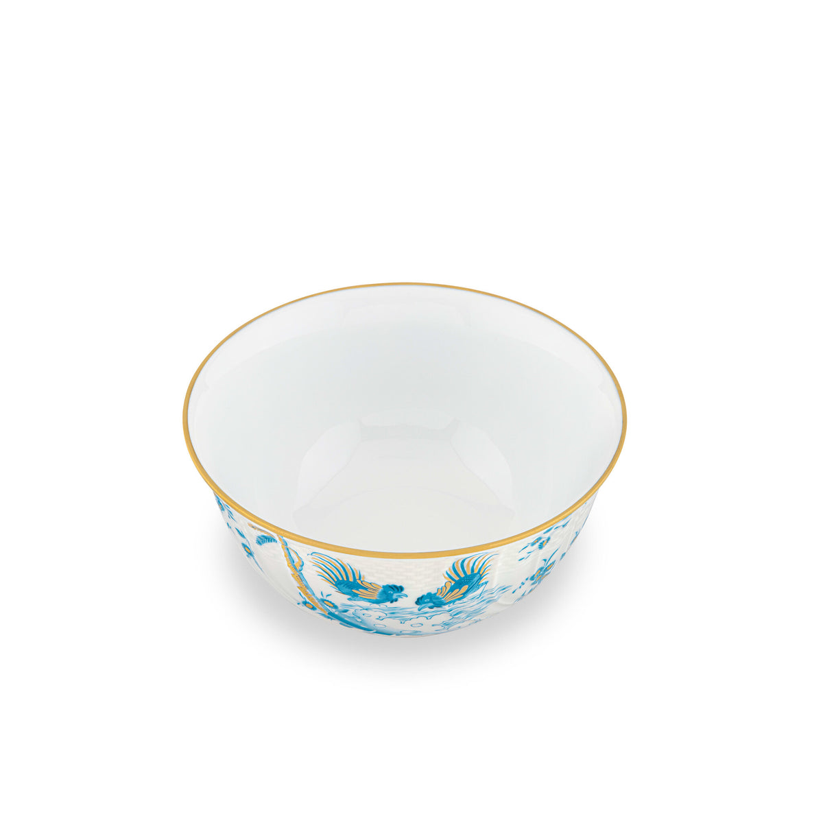 Ginori 1735 Oro di Doccia Soup Bowl, Turchese, view 3